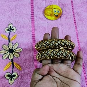 💝 GOLDEN METAL BANGLES 🤜