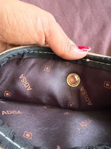 Cream Crossbody Bag with Brown Accents