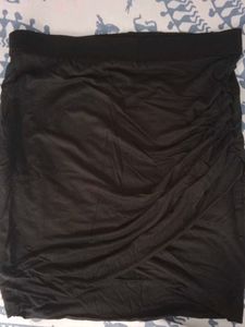 Black Ruched Skirt