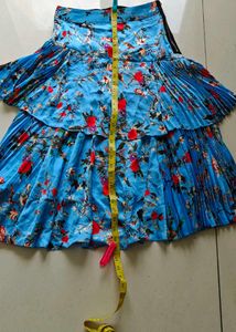 Branded blue floral skirt