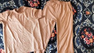 "Women's Premium Textured  Co-ord Set (T-Sh