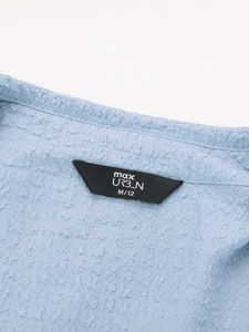 Women Textured Boxy Fit Crop Shirt