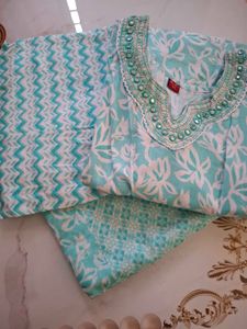Beautiful Teal Kurta Set