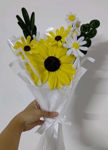 Sunflower Bouquet with Bee