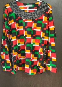 Colorful Patterned Blouse