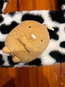 Fuzzy Cow Print Shoulder Bag