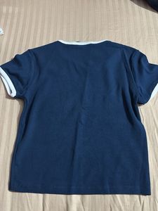 Navy Blue 'Attitude in Motion' Graphic Tee