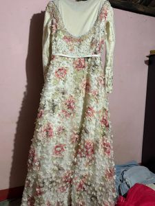 Party Wear Gown and Skert an