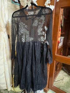 Sheer Black Lace Dress
