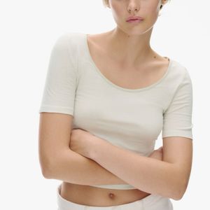 H&M Cropped Short Sleeve Top