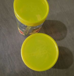 Set of 2 Flower Print Storage Containers