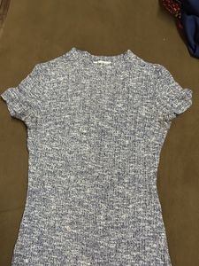 Blue & White Knit Top - Never used
