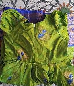 New Beautiful Green Silk frock