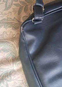 🎒 Chic Blue rFaux Leather Backpack