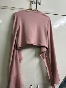 Pink Tie-Front Top