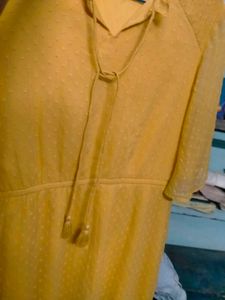 Yellow Georgette Dress