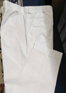 Classic White Casual Trousers