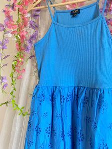 Blue Eyelet Sundress
