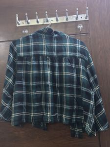 Green Plaid Flannel Shirt