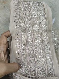 Embroidered &amp; Sequined Ethnic lace