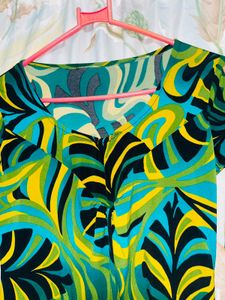 Psychedelic Print Long Sleeve Top