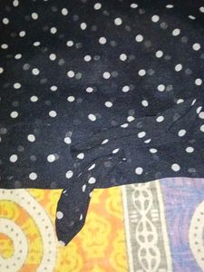 Chic Navy Polka Dot Top