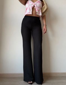 Off Duty Waffle textured Flared Pants
