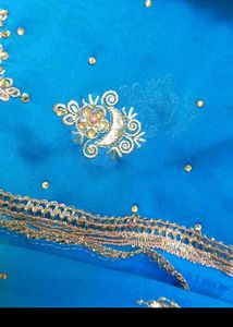 Elegant Blue Embroidered Kurta Set