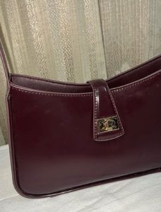 H&amp;M wine-maroon shoulder bag