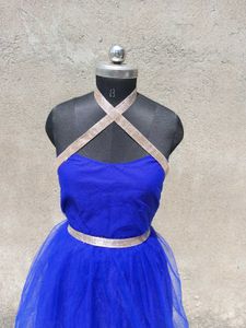 Royal Blue Tulle Party Dress