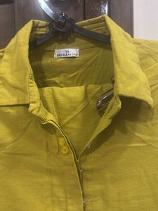 Stylish Yellow Kurta Set with Deer Print