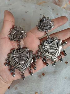 German Silver Dangler Earrings