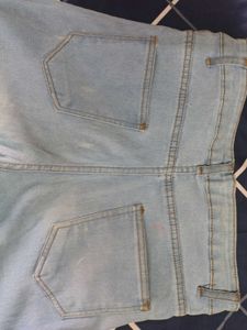 Light Wash Wide Leg Denim Jeans