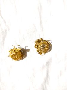 Golden Earrings Combo Set Of 2
