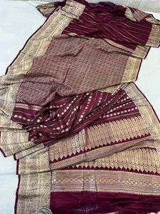 pure silk Banarasi without blouse