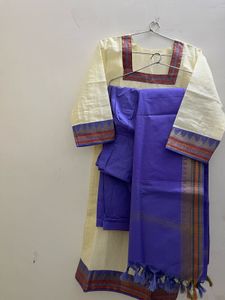 Cream Kurta set with dupatta / New