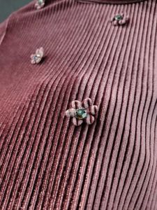 Stylish Girls' Velvet Turtleneck Top