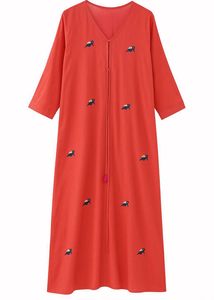 New Embroidered Long Peach shrug
