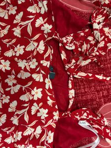 WESTSIDE Floral Red dress