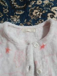 Girls Winter warm fleece Cozy Star Print Top