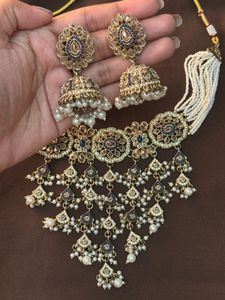 Exquisite Kundan Pearl Choker Set
