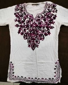 Embroidered Short kurti