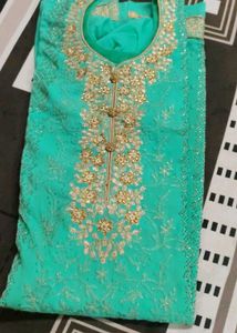 Teal Kurta Set with Dupatta