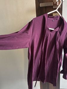 Stylish Maroon Full Sleeve Top