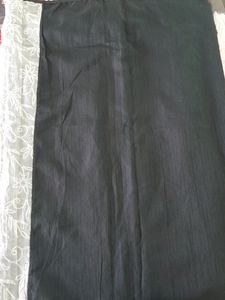 Black &amp; off white Embroidery Saree