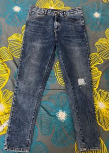 SPYKAR Classic Blue Mid-Rise Denim Jeans