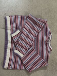 Striped Cropped Sweater