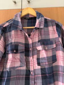 Plaid Cropped Shirt