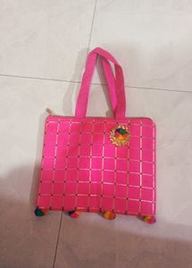 Hot Pink And Red Bag