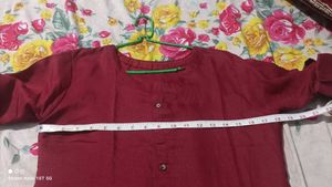 Maroon A line Kurta